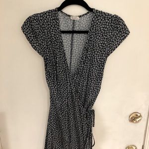 Floral wrap dress